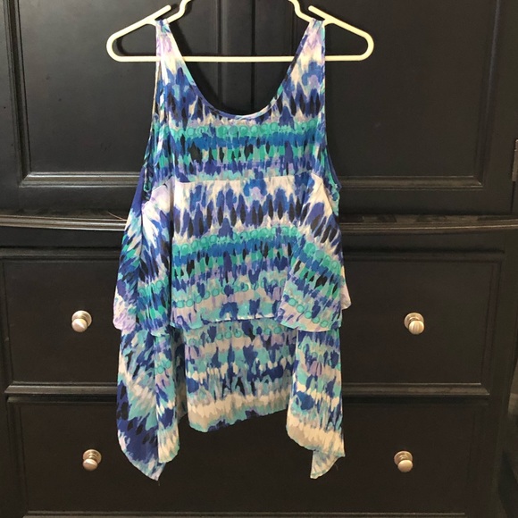 Rock & Republic high low sleeveless blouse Size L - Picture 5 of 5